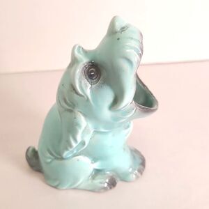 Vintage Open Mouth Dog Cigar Rest Made Germany Blue Rare